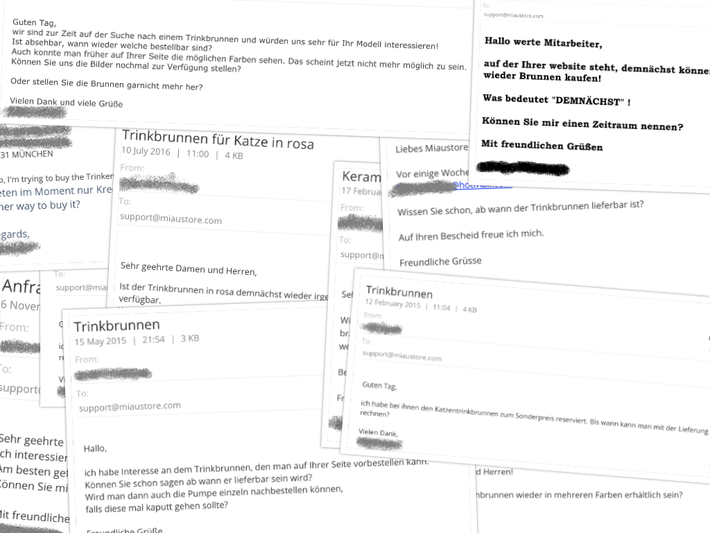 Hohe Nachfragen des Trinkbrunnens
