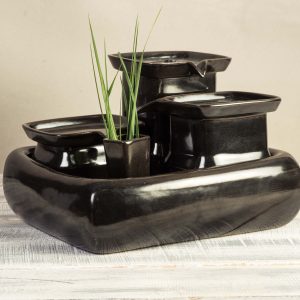 Miaustore Fuente para gatos Negro