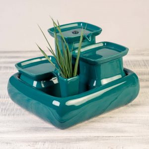 Miaustore Fuente para gatos Turquesa