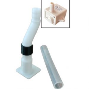 Conector con tubo de bombeo sin ventosas - sólo apto para fuentes estándar
